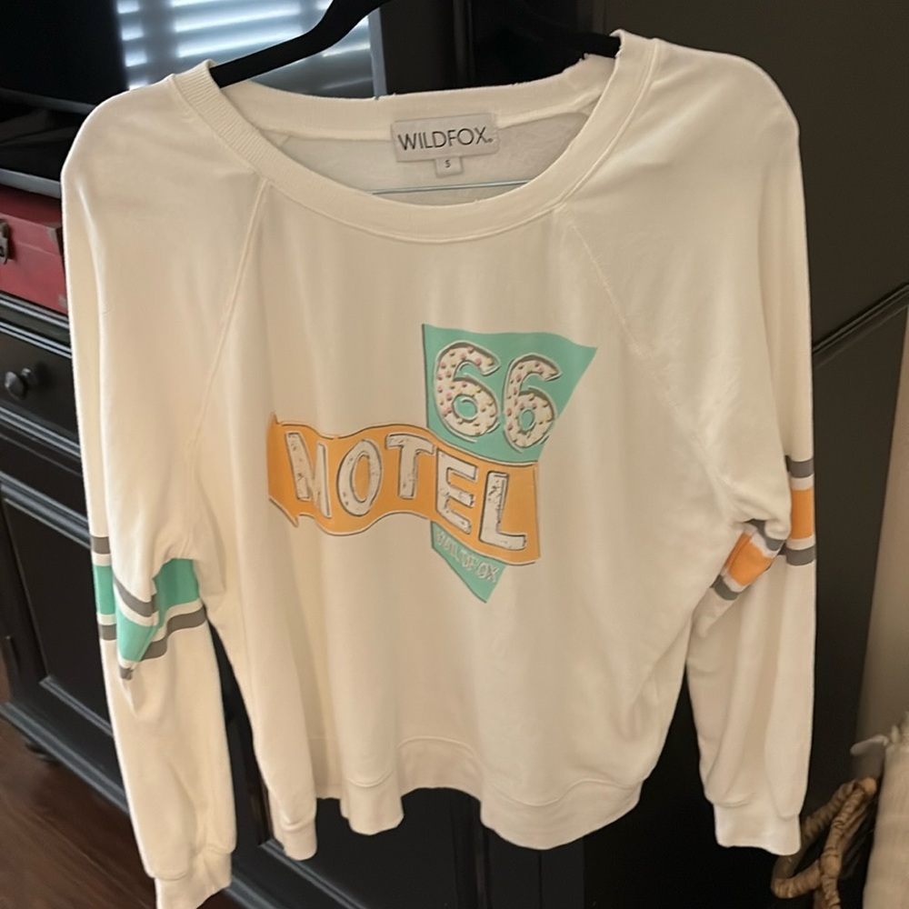 Wildfox cropped lightweight sweatshirt